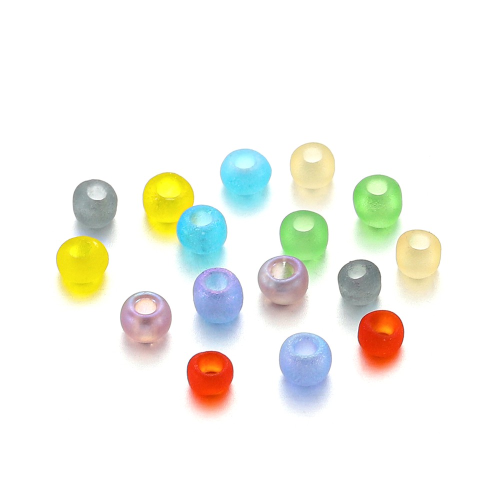 1800 hạt cườm thủy tinh 2mm lỗ 1mm làm trang sức thủ công tiện lợi