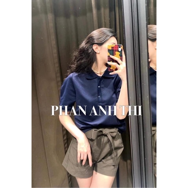 Áo polo nữ tay bồng Z.R, áo thun nữ có cổ tay lỡ