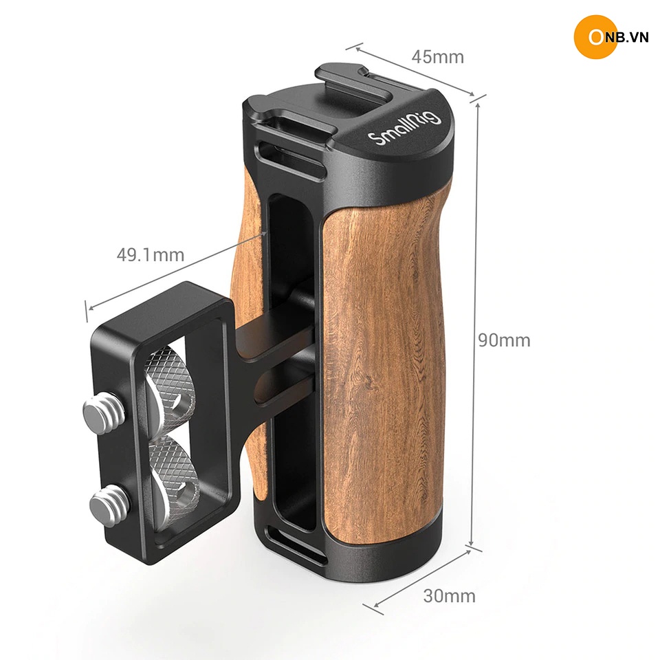 SmallRig Wooden Mini Side Handle 2913 - Tay cầm báng gỗ