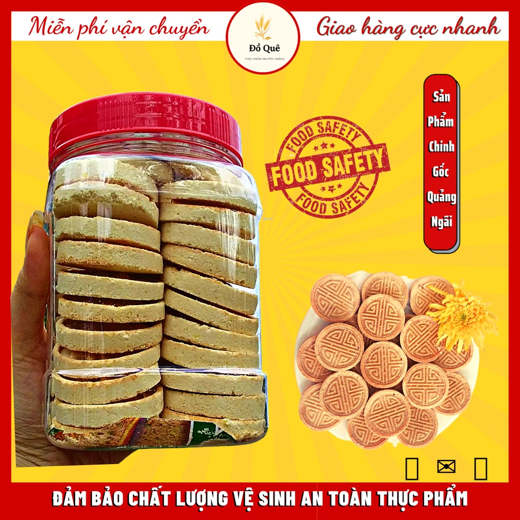 500 GRAM BÁNH ĐẬU XANH NƯỚNG THƠM NGON HŨ NHỰAĐẶC SẢN QUẢNG NGÃI