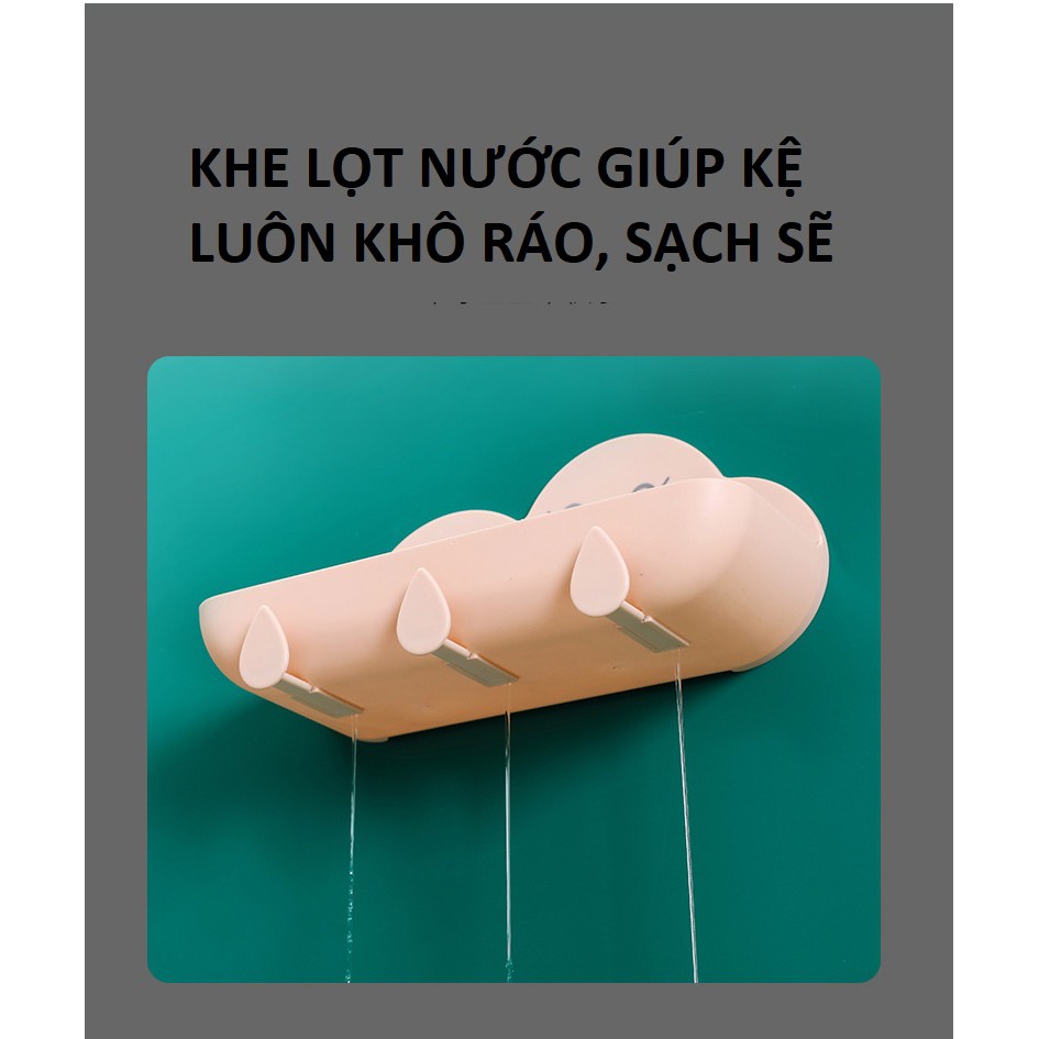 Kệ Nhà Tắm Đám Mây Mẫu Mới Kệ Để Đồ Dán Tường Siêu Chắc