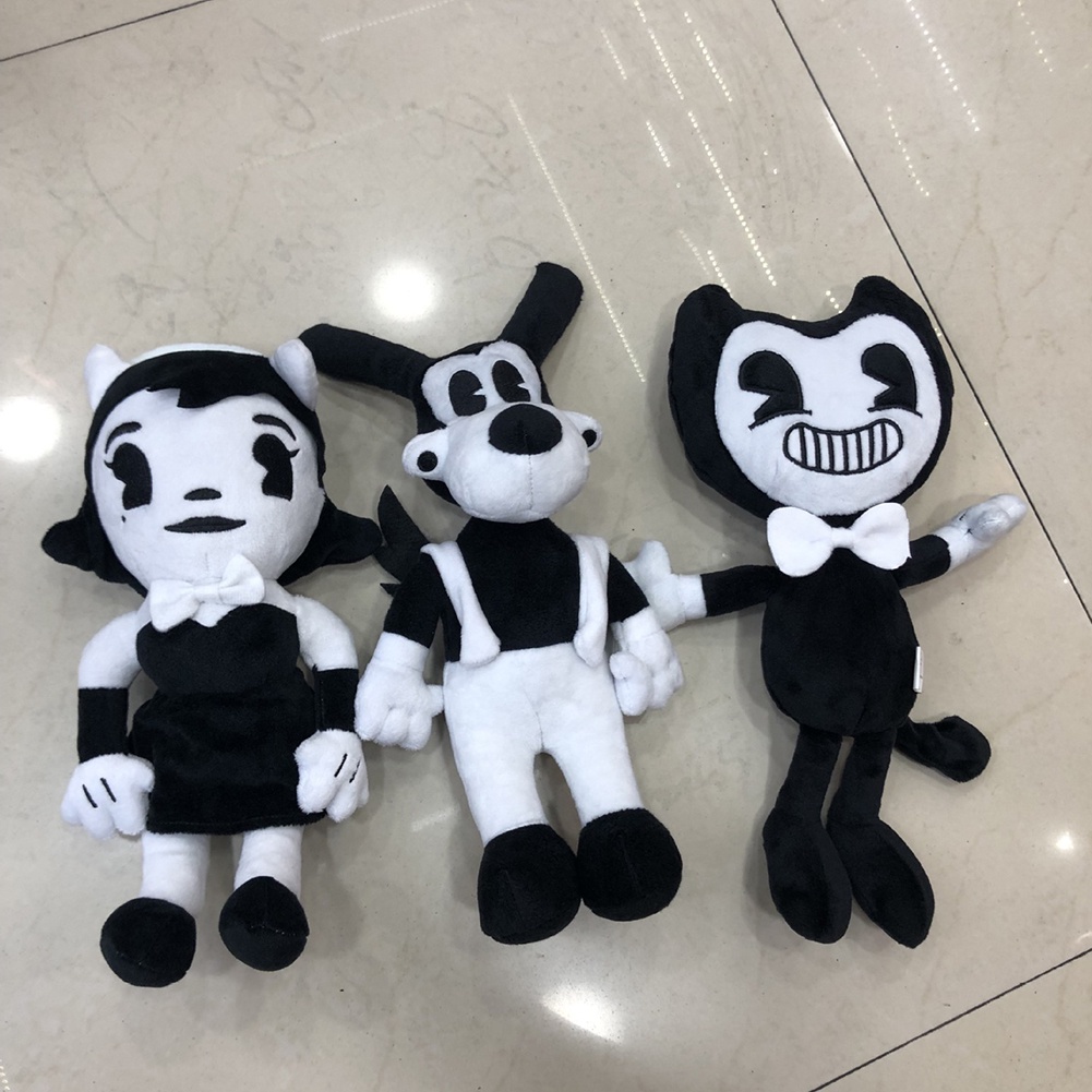 ledmarket Cute Bendy the Ink Machine Boris Action Figure Plush Stuffed Doll Toy Kids Gift