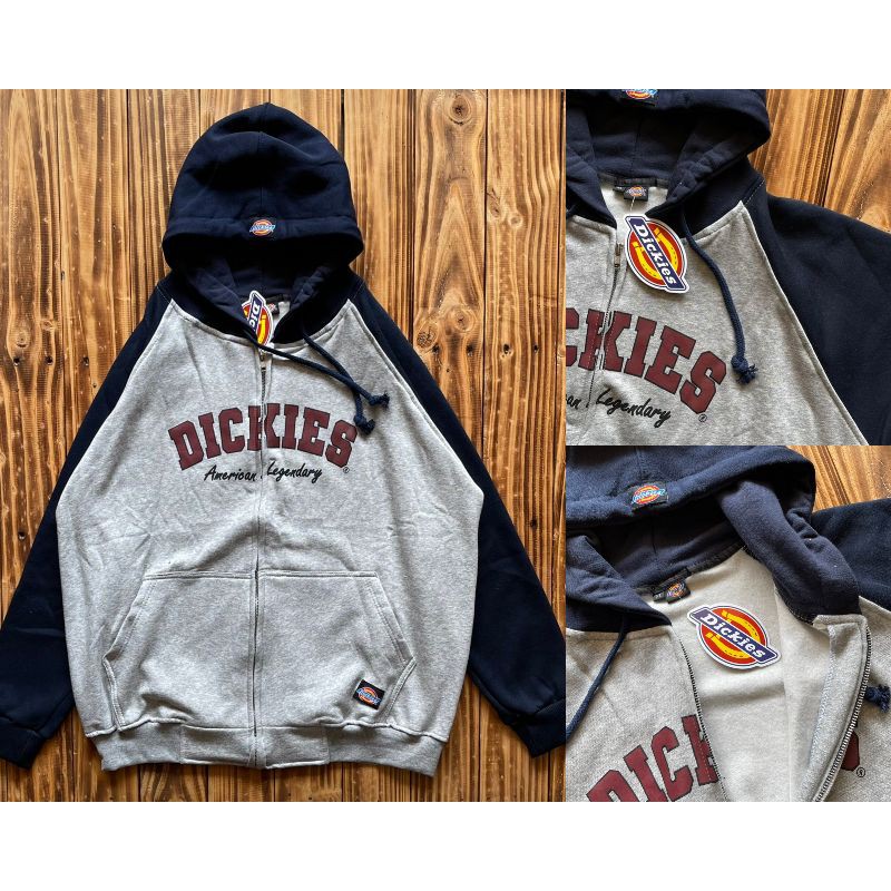 Áo Khoác Hoodie Dickies Phối Khóa Kéo Trẻ Trung Năng Động