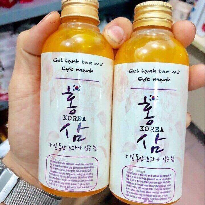 Gel Bôi Tan Mỡ Lạnh Hàn Quốc Hiệu Quả Đánh Tan Mỡ Body Cấp Tốc
