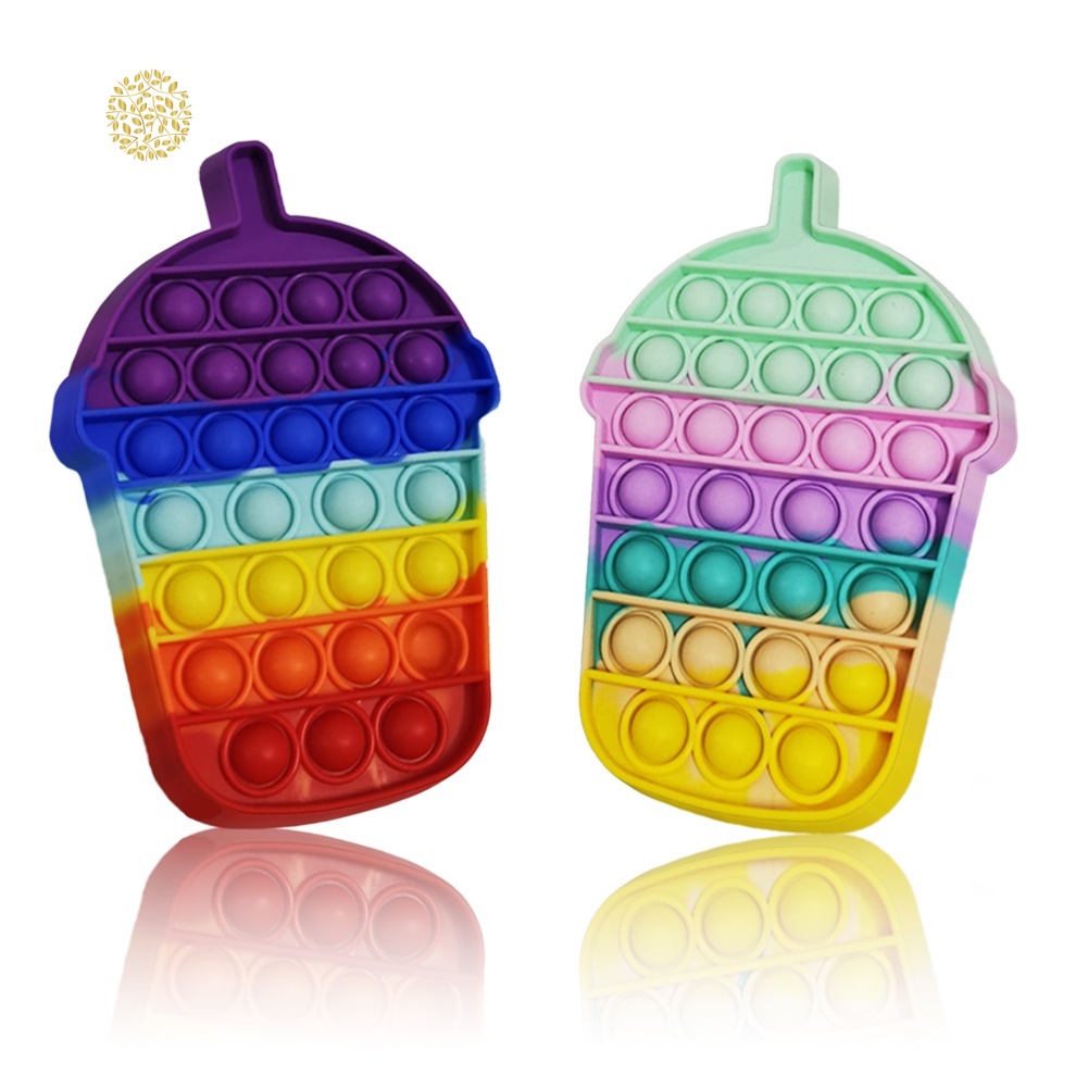 Đồ Chơi Bóp Để Bàn Hình Cây Kem Bằng Silicone Giúp Giảm Căng Thẳng