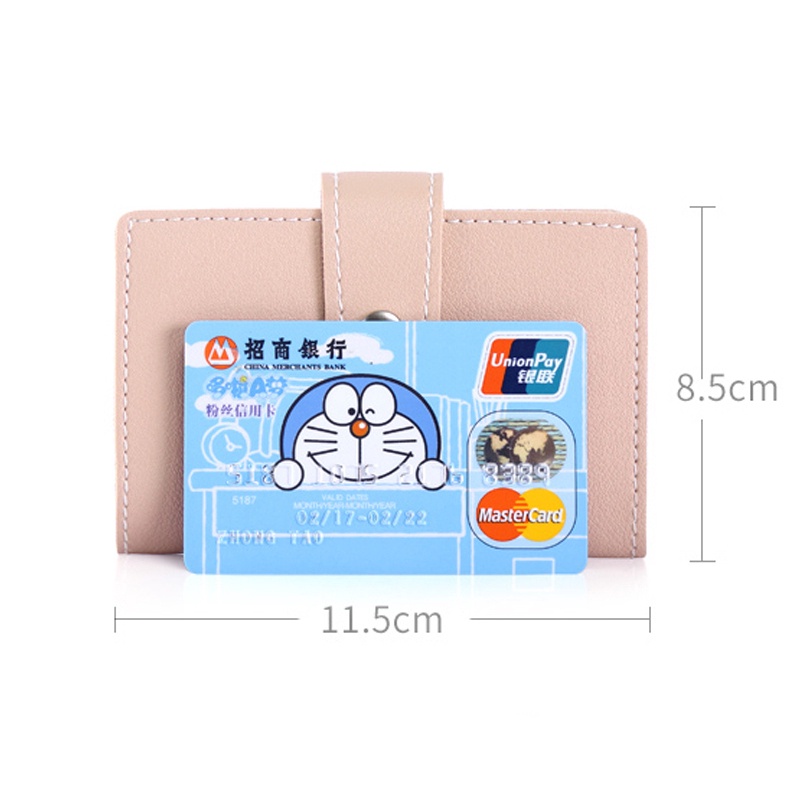 Ví Da PU 24 Ngăn Đựng Thẻ Phong Cách Hàn Quốc Cho Nữ