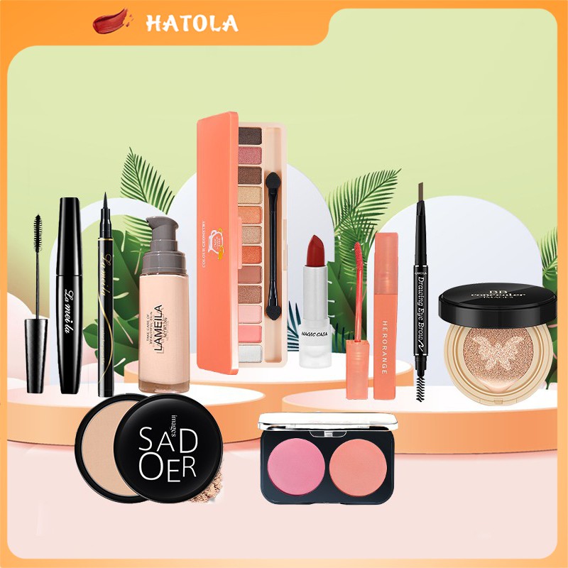 Bộ trang điểm chuyên nghiệp 10 món makeup cơ bản đầy đủ hottrend xài là đẹp Hatola