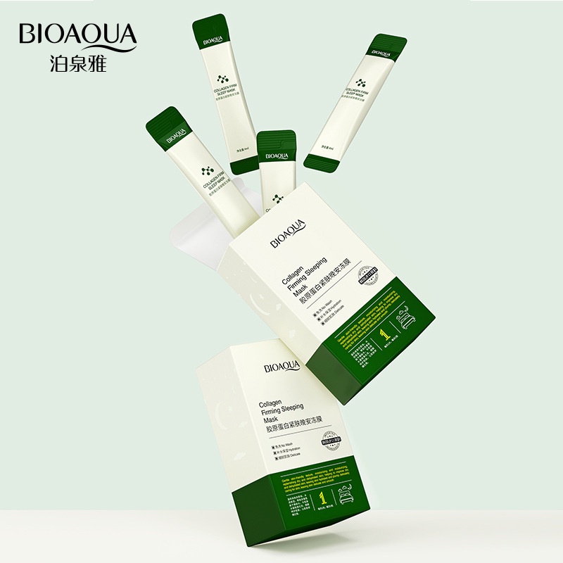 [Hàng mới về] Bộ 20 mặt nạ ngủ Bioaqua làm săn chắc da và kiểm soát dầu hiệu quả