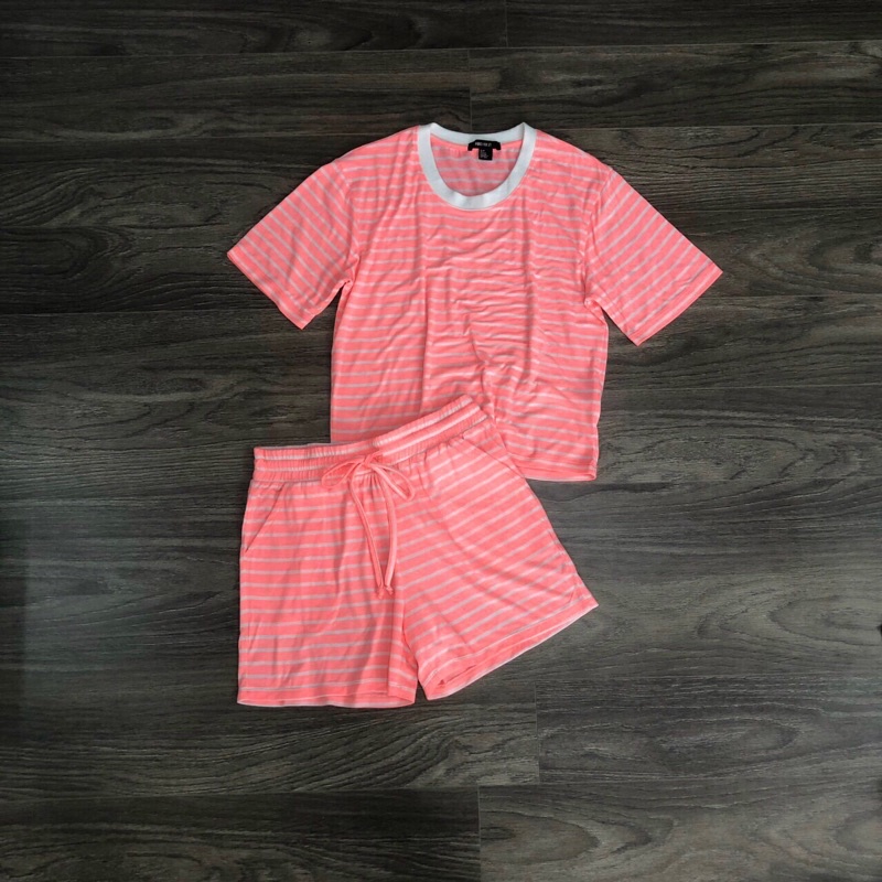 BEUCLOSET -Set đồ bộ mặc nhà hoặc tiết kẻ sọc F21 thun cotton | BigBuy360 - bigbuy360.vn