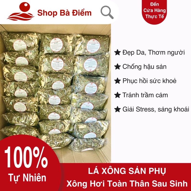 15 Gói Lá Xông Hơi Sau Sinh Liệu Trình 1 Tháng - Lá Xông Cho Bà Đẻ| Lá Xông Sản Phụ - shop Bà Điểm