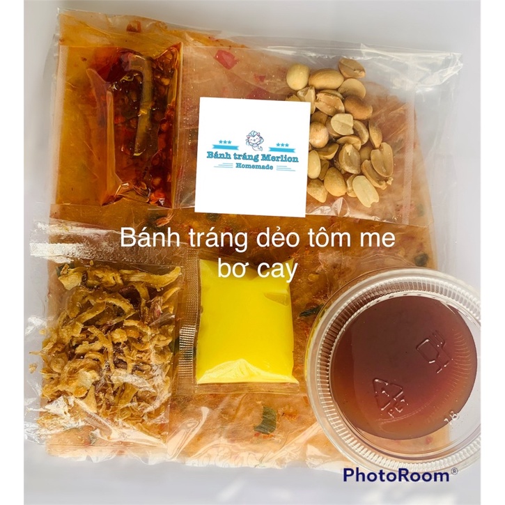 Bánh tráng dẻo me bơ cay
