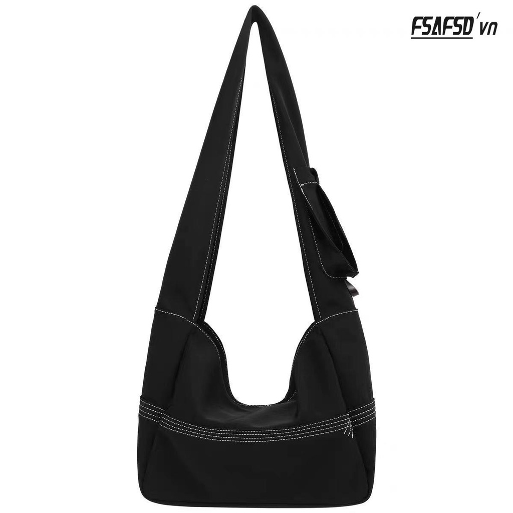 Túi Đeo Chéo Denim Sức Chứa Lớn Thời Trang Theo Phong Cách Hàn Quốc Dành Cho Nữ