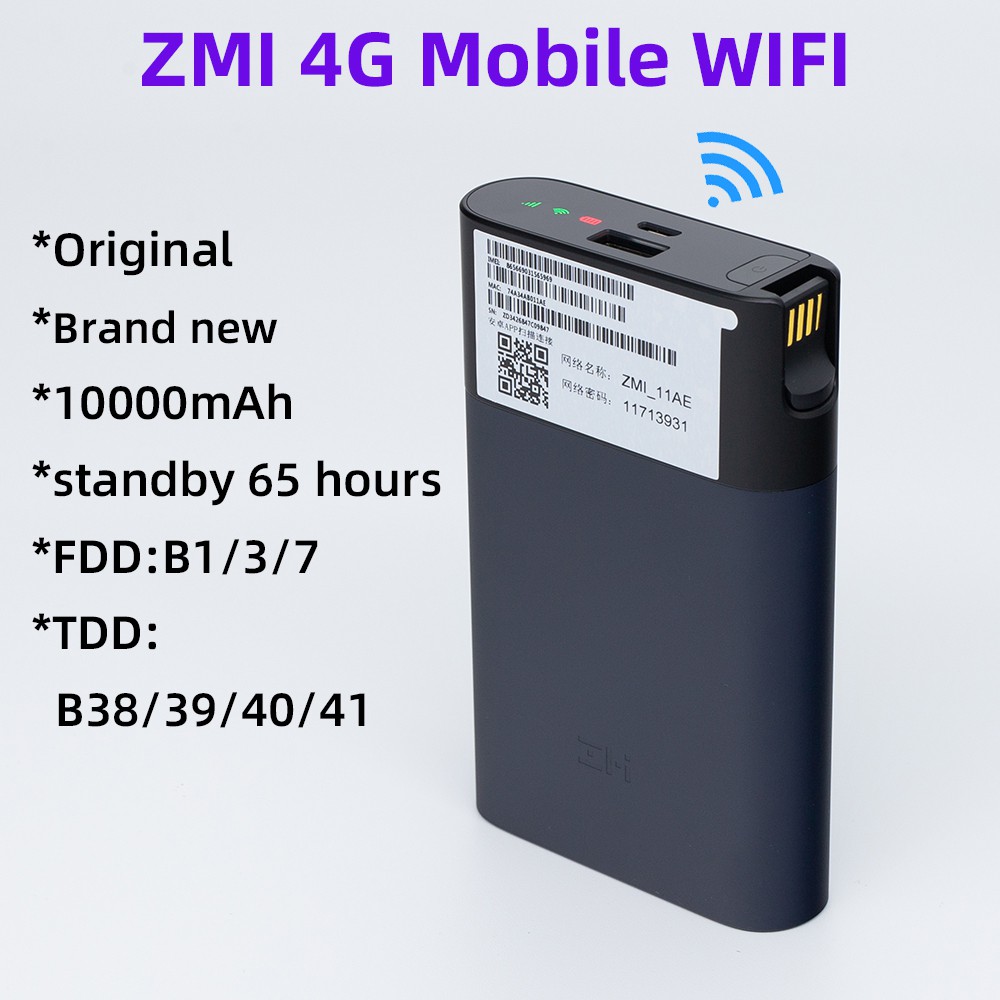 ZMI MF885 phát wifi từ sim 3G/4G kiêm sạc dự phòng 10000mAh |7800mAh | BH 12 THÁNG