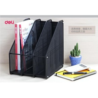Khay tài liệu - giá tài liệu - kệ ráp kim loại 3 ngăn deli 9197