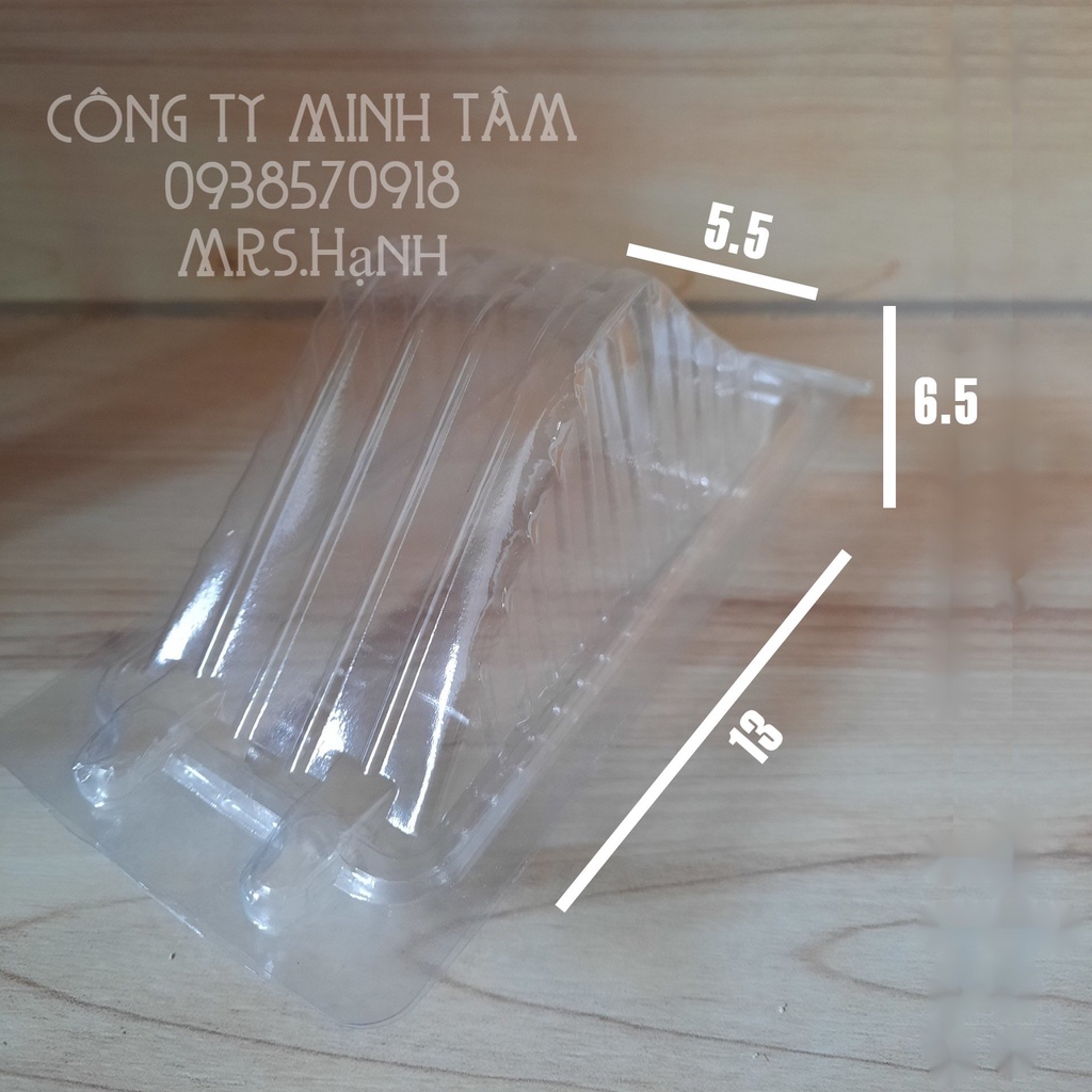 (Set 50 cái) Hộp tam giac H06 đựng bánh sandwich