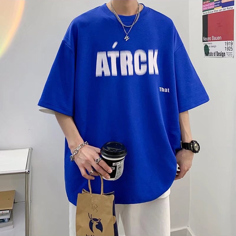 Áo Thun Dáng Rộng In Họa Tiết Hoạt Hình Phong Cách Hip Hop Thời Trang Mùa Hè Cho Nam Giới Có Size M-5XL