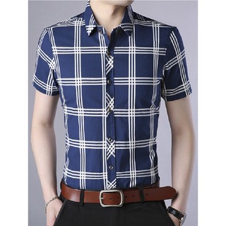 Áo Sơ Mi Nam Ngắn Tay Kẻ Caro Cao Cấp - Thời Trang Nam Tính