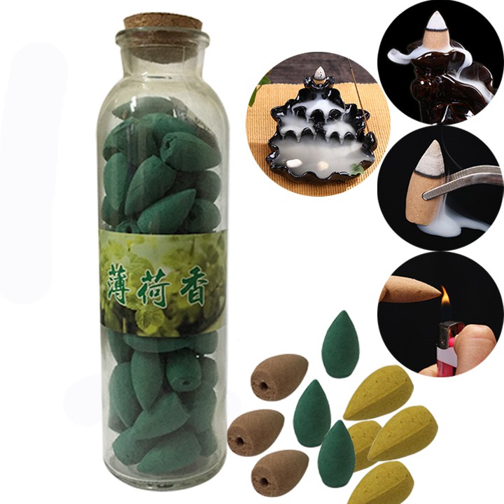 Nụ Hương Thác Khói Tỏa Ngược Chai 65 Nụ- Xông nhà, văn phòng, nhang trầm sạch, nhang thơm