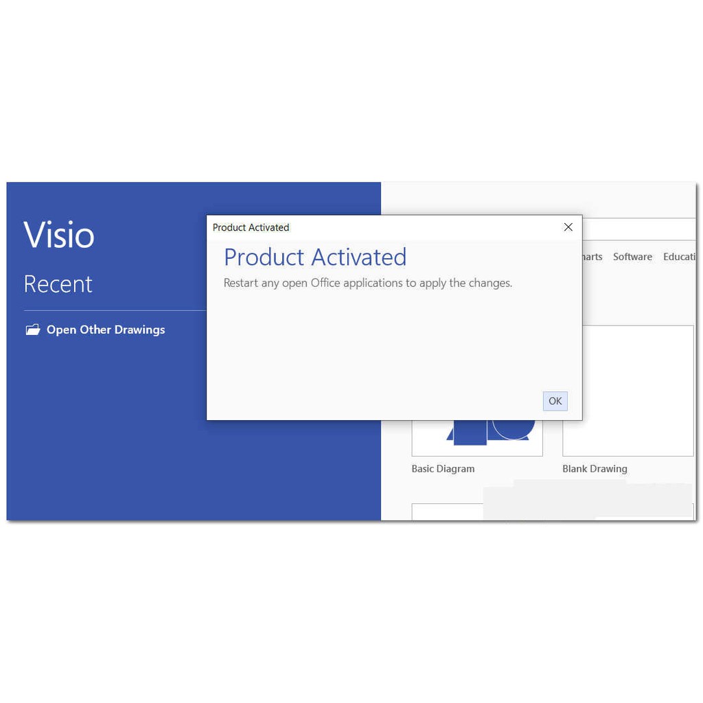 Bộ ứng dụng Visio Professional 2019 1 Key 1 PC