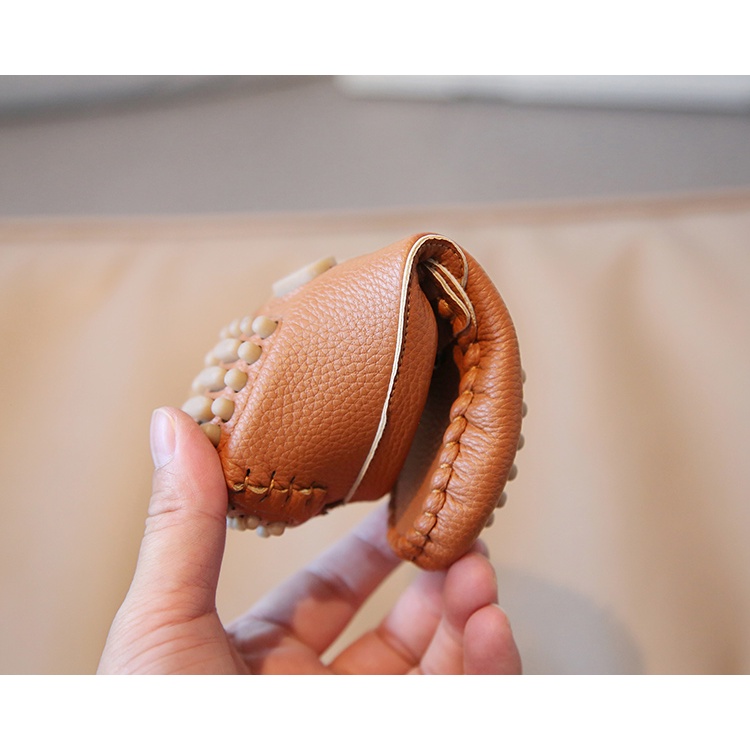 Giày Lười Da Đế Mềm Chống Trượt Phong Cách Vintage Cho Bé 2-8 Tuổi