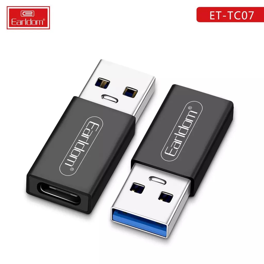 Jack Chuyển Type C sang USB KLH TC07, adapter chuyển typec android sang usb 3.0 chính hãng Earldom