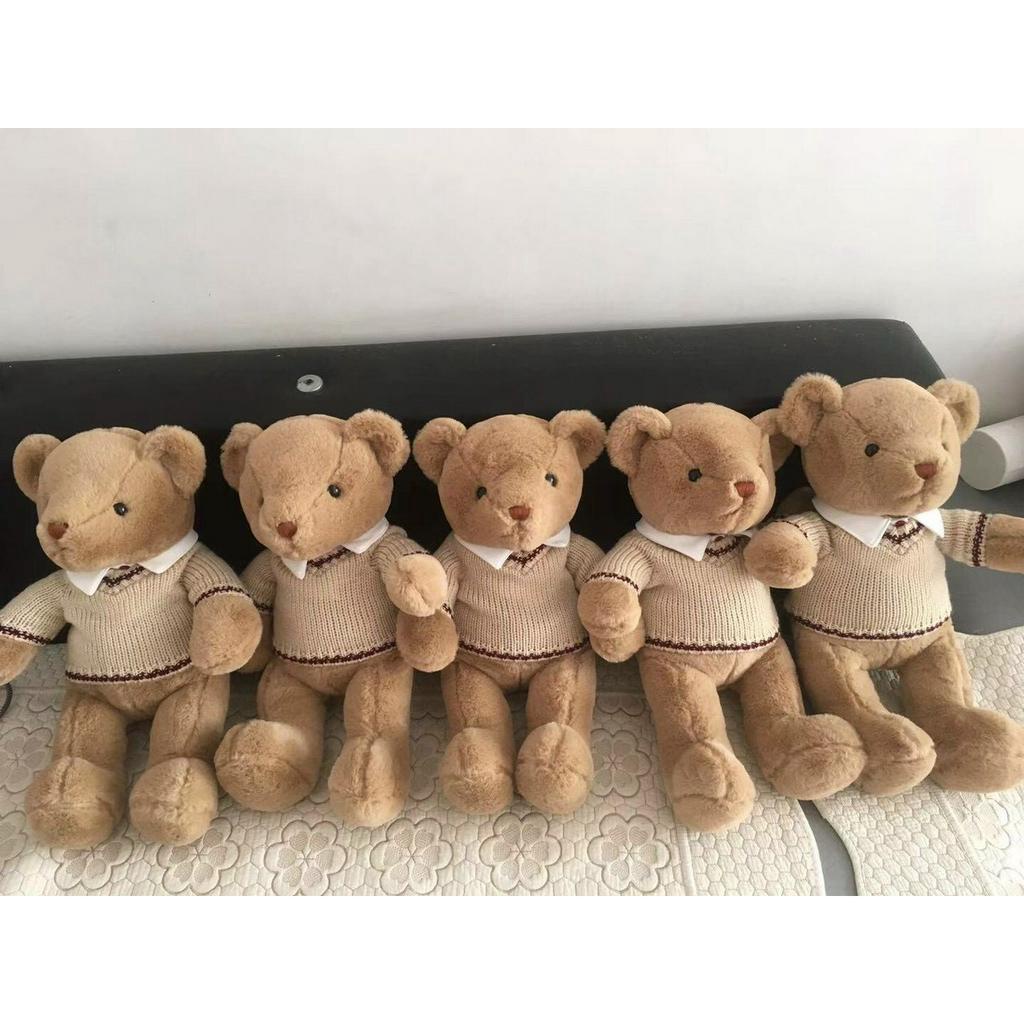 Gấu bông Teddy mặc áo len công tử chất lông mềm mượt