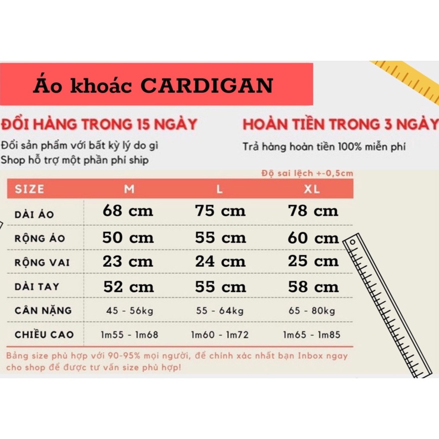 Áo cardigan nỉ bông cotton unisex dưới 70kg - Luxxy Store - Thêu logo M missout | BigBuy360 - bigbuy360.vn