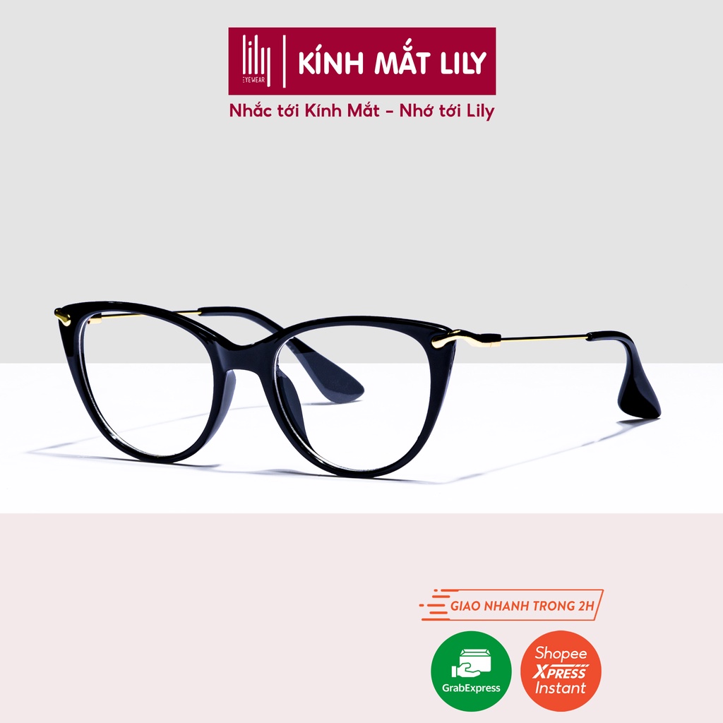 Kính mắt mèo nữ LILYEYEWEAR kiểu dáng Hàn Quốc màu sắc thời trang 58589