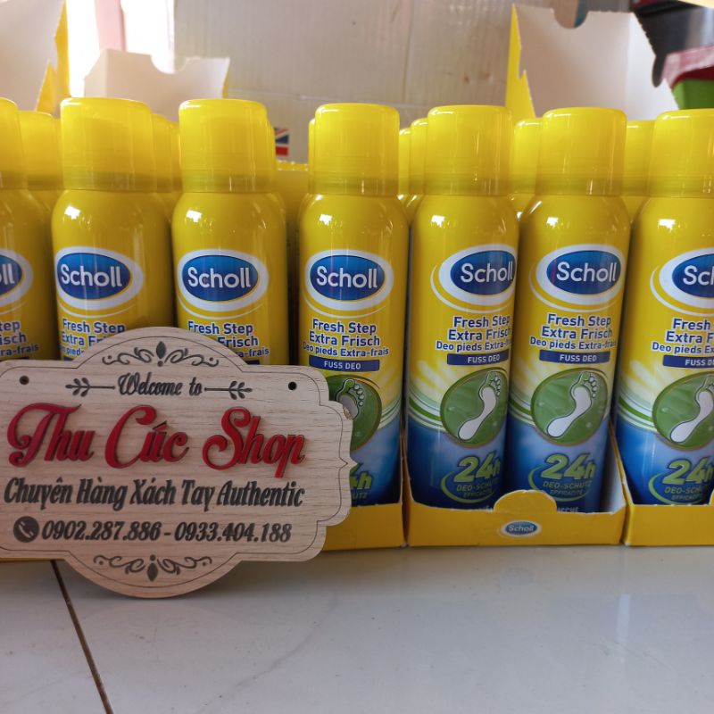 Xịt Khử Mùi Hôi Chân và Giầy Scholl 150ml [HÀNG ĐỨC]