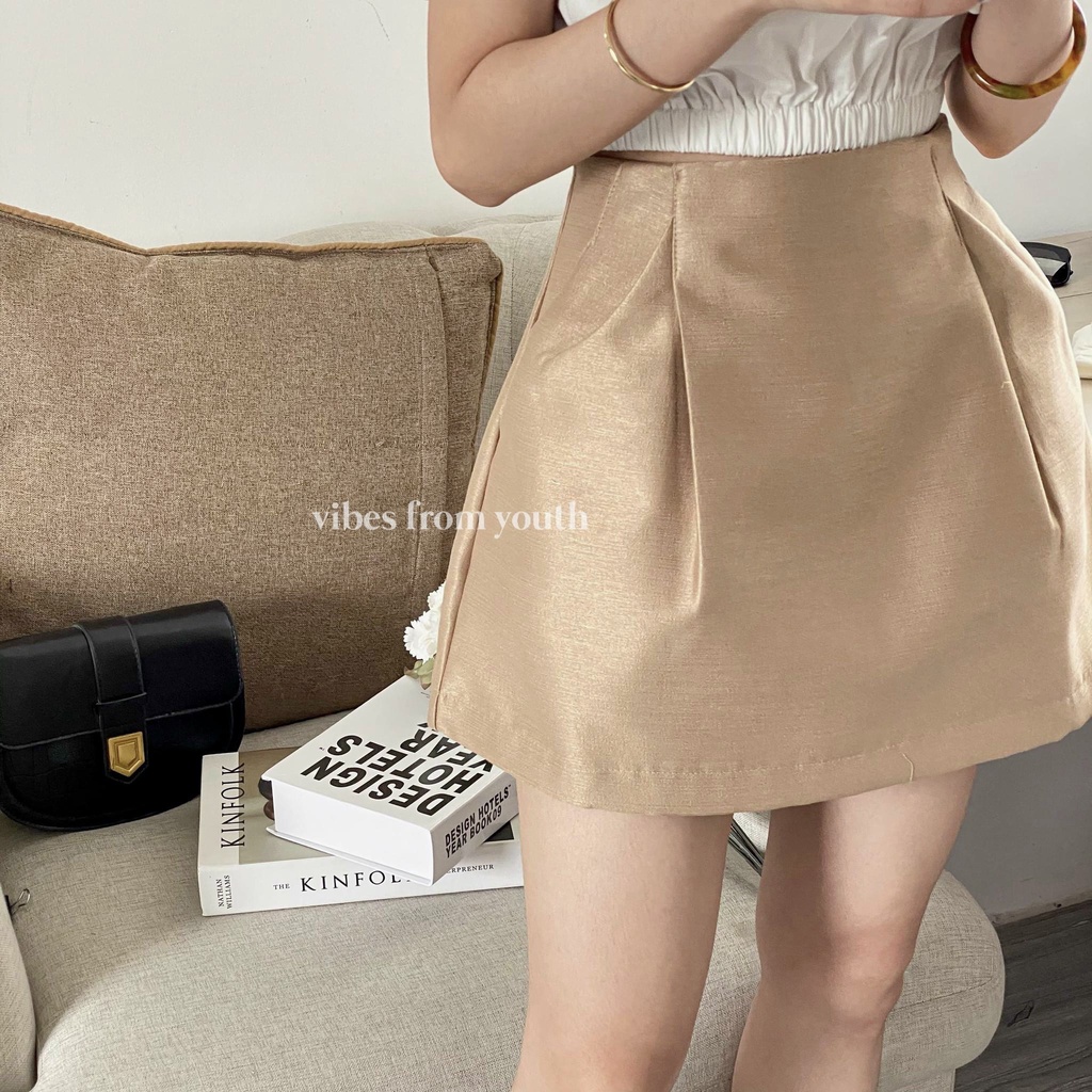 CHÂN VÁY TAFTA nhũ form chữ A xoè _CV498