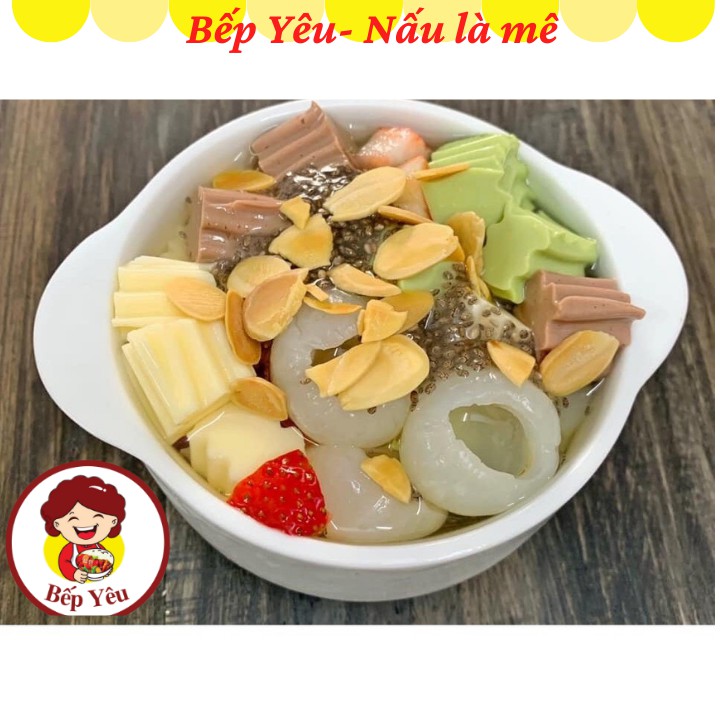 Set Nguyên Liệu Chè Khúc Bạch Long Nhãn, Thạch 3 Vị BẾP MELI