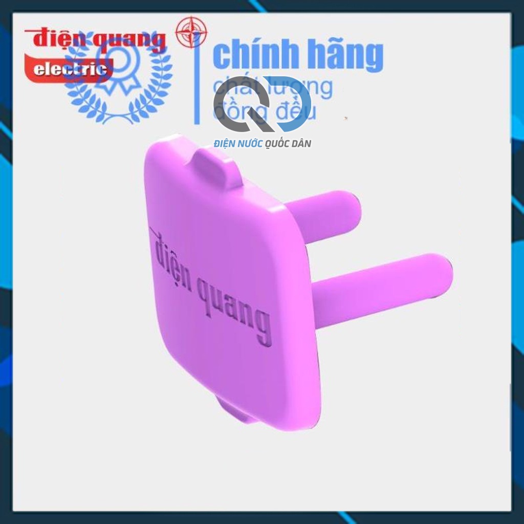 Nắp bịt che đậy ổ cắm điện Điện Quang chịu nhiệt, chịu va đập tốt