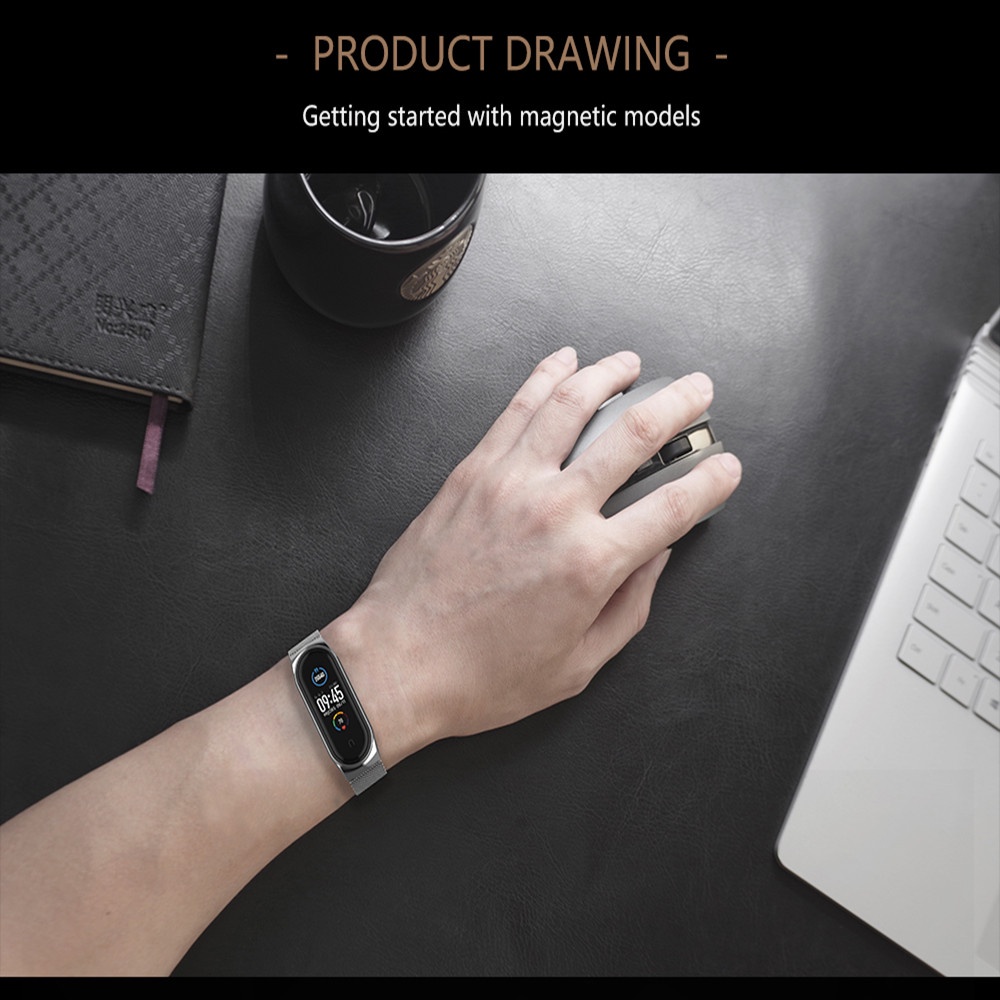 XIAOMI Dây Đeo Thay Thế Chất Liệu Thép Không Gỉ Cho Mi Band 7 6 5 4 3 Mi Band 7 6 Mi Band 6