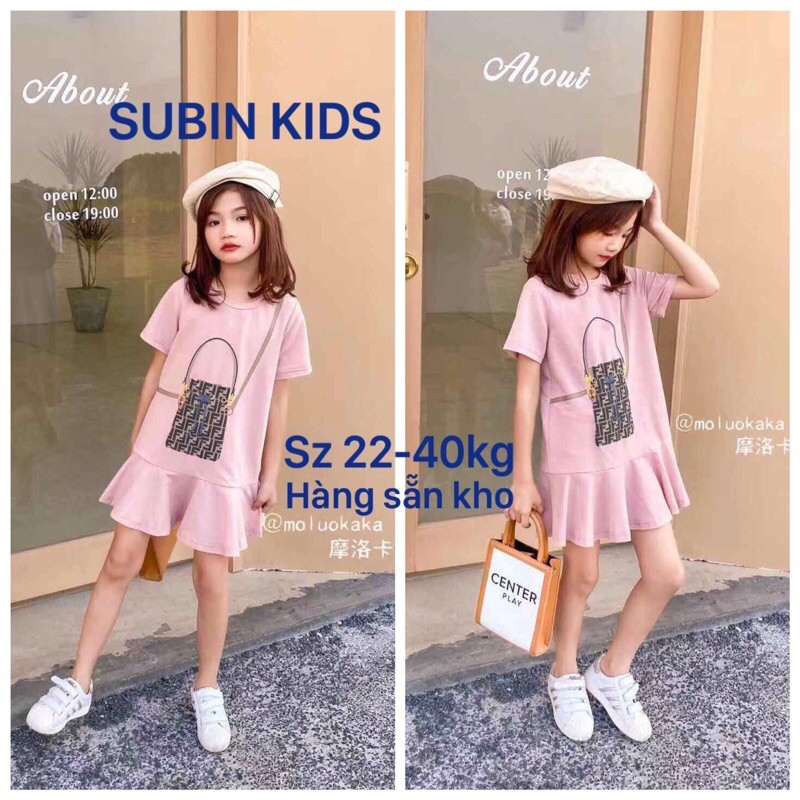 (hàng có sẵn) Váy bé gái size đại SBGH01 sz 20-40kg Váy cho bé phong cách Hàn siêu cute (hàng QCCC, xấu hoàn hàng)