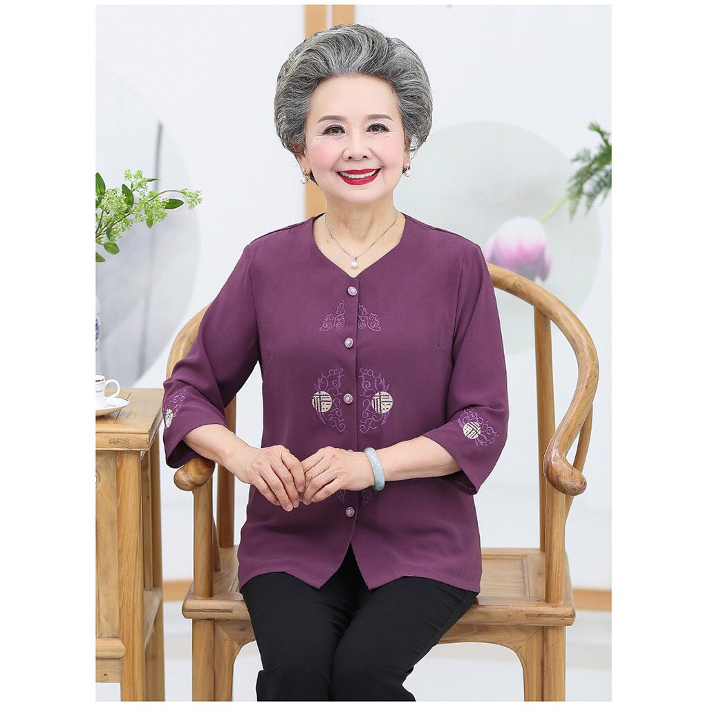 Bô Quần Áo Cho  Người già - Bộ Đồ Trung Niên Cao cấp VT2M