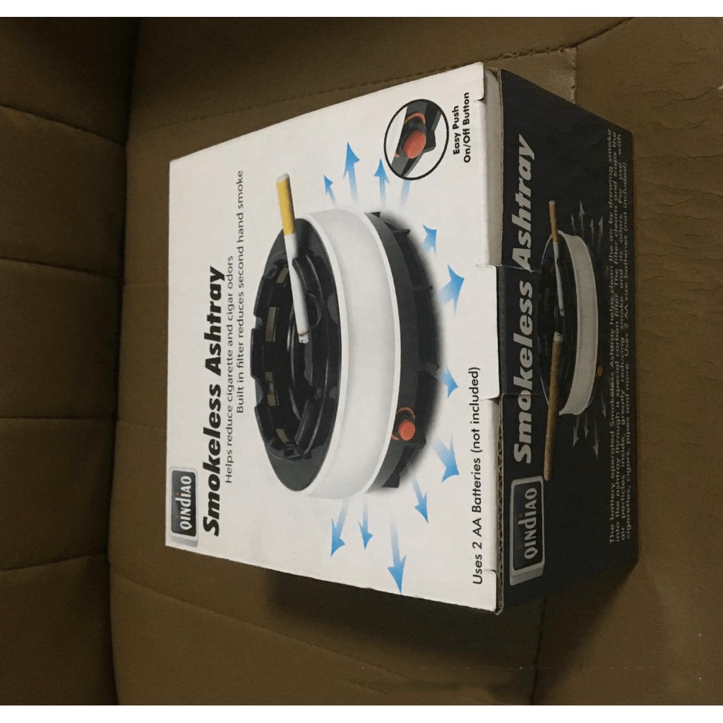 💯 Gạt tàn thuốc hấp thụ khói khử mùi hiệu quả Smokeless Ashtray    Eurro Outlet