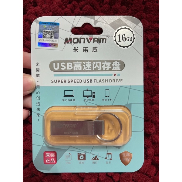 Usb Monvam M85 2.0 Chính Hãng 16GB Bảo hành 12 tháng