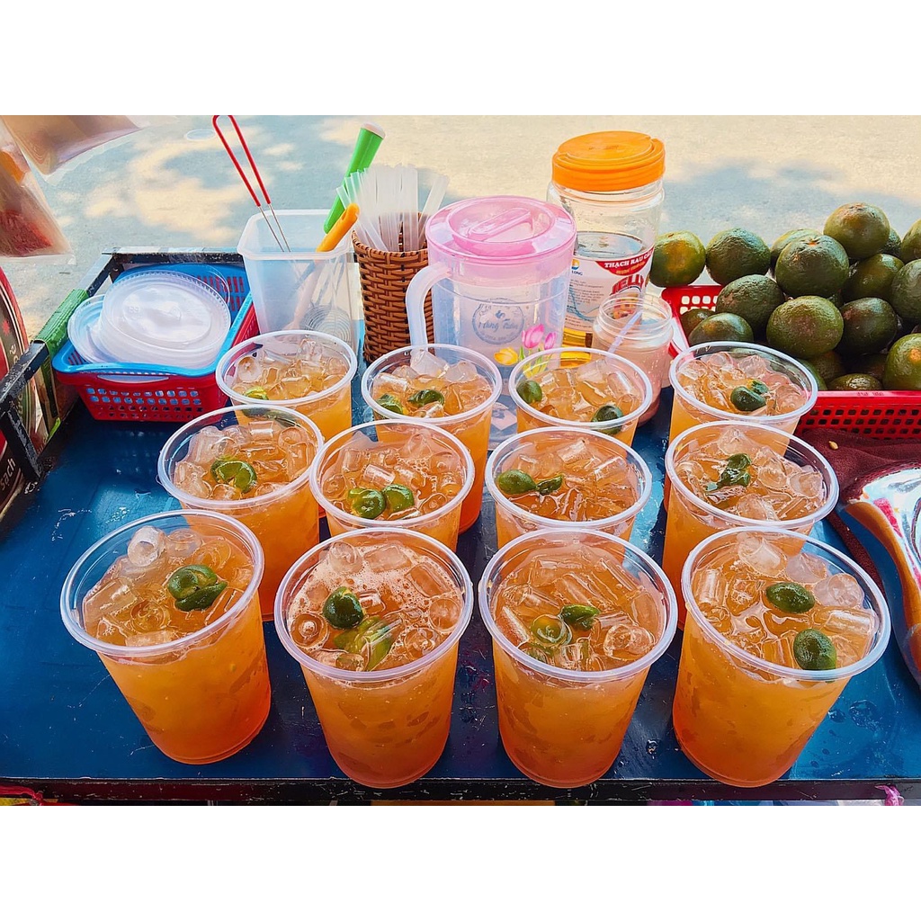 Trà sâm dứa - Gói 500g - Dùng pha trà chanh, trà tắc, trà sâm dứa