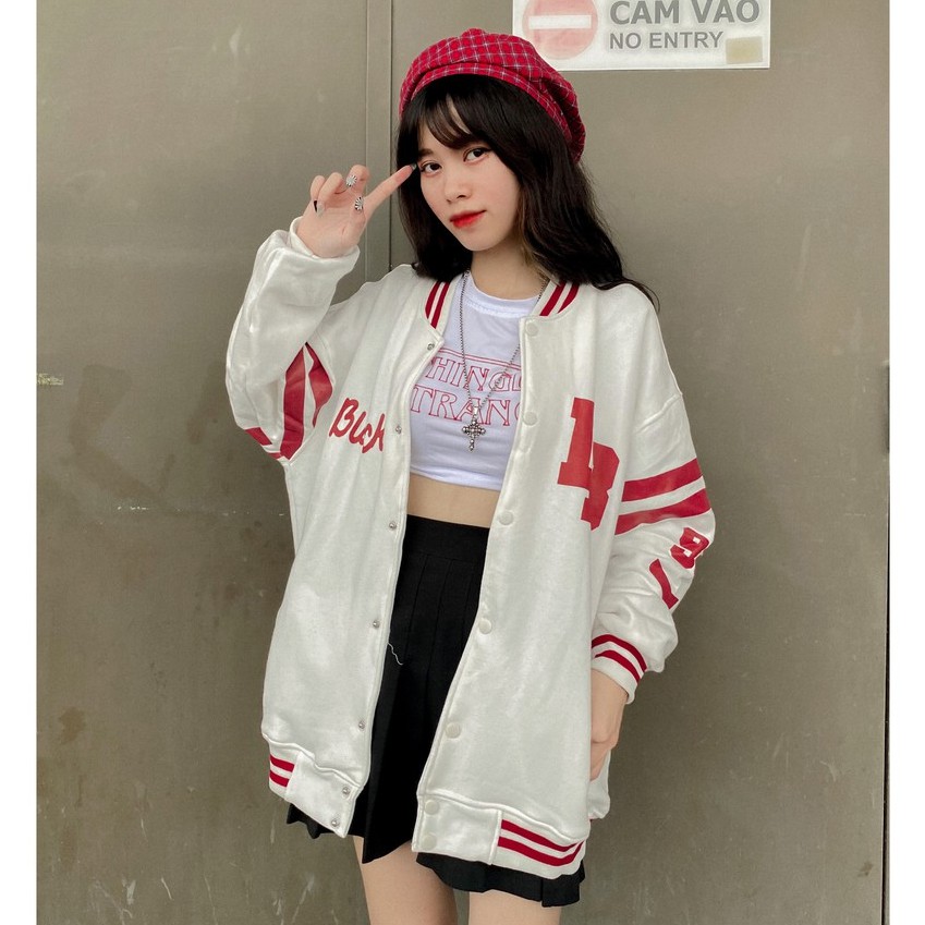 Áo khoác bomber LB unisex HOMIES nút gài