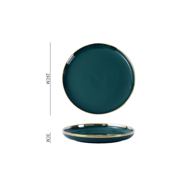 Bát Đĩa Xanh Cổ Vịt Decor Bát Ăn Cơm Bộ Chén Dĩa Sứ Màu Xanh Cổ Vịt Cao Cấp. Chén Đĩa Cao Cấp.