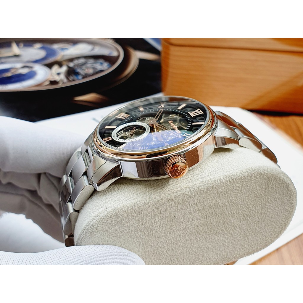Đồng hồ nam chính hãng Thomas Earnshaw Automatic Limited WHITEHALL Skeleton ES-8120-22 - Máy cơ - Kính cứng