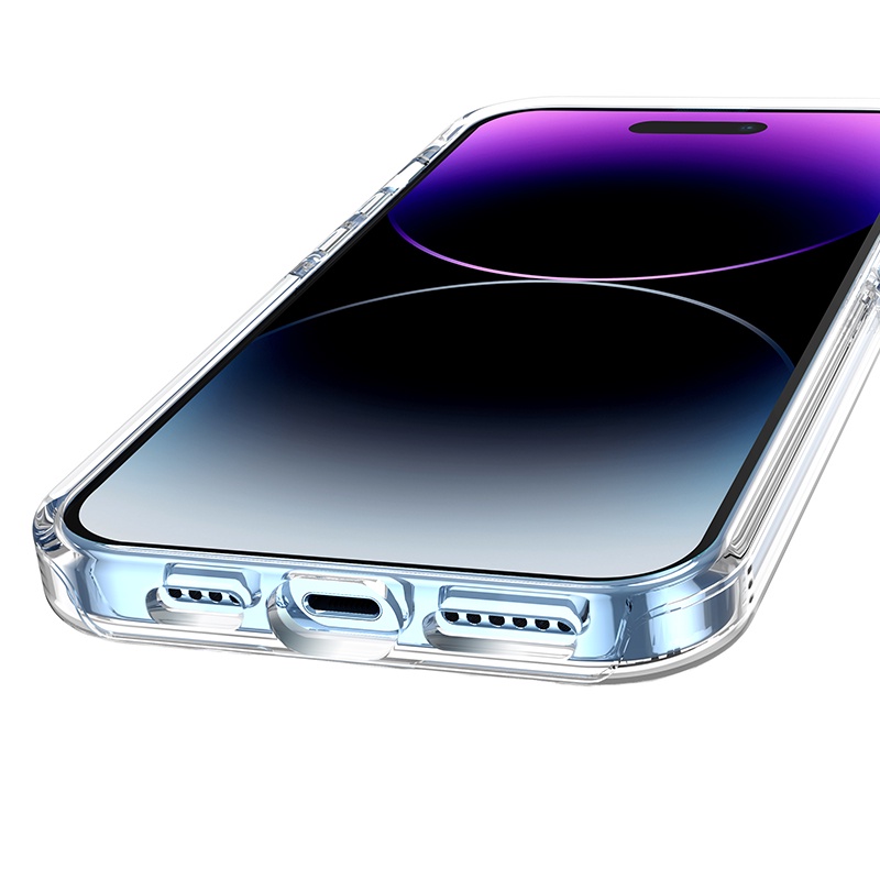 Ốp Điện Thoại TPU + PC Trong Suốt Chống Sốc HOCO Cho Iphone 14 14 Pro 14 Plus 14 Pro Max