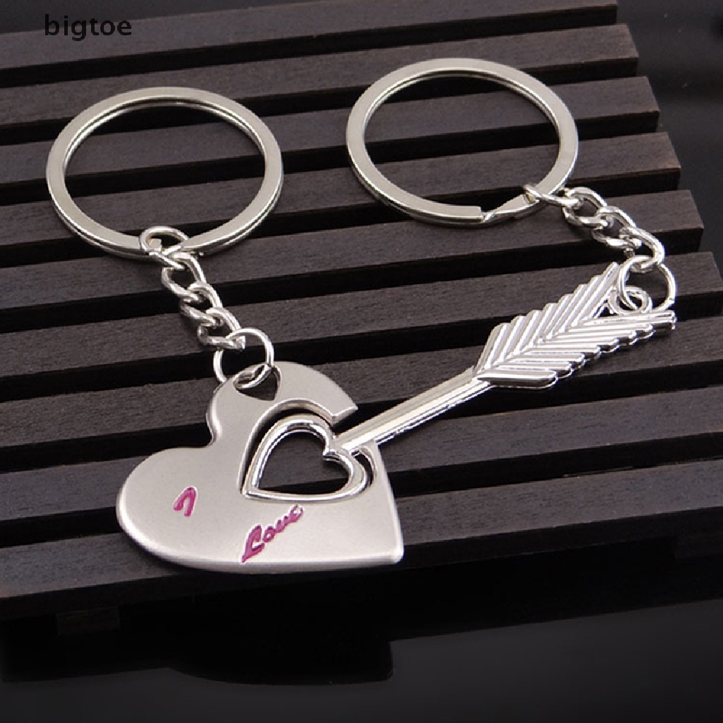Bigtoe Móc Chìa Khóa Hợp Kim Hình Cốc Tình Yêu Sáng Tạo Làm Quà Tặng Valentine Cho Cặp Đôi