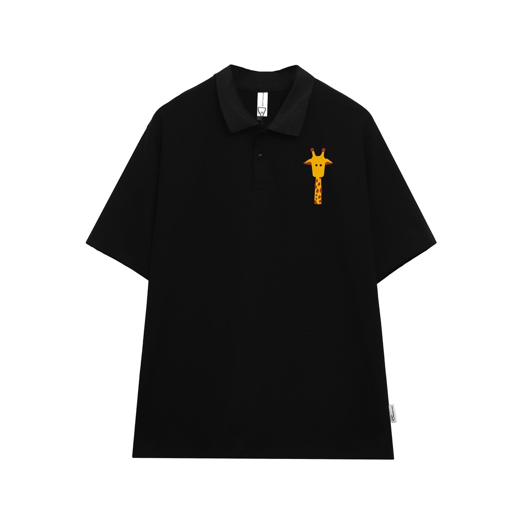 Áo polo nữ form rộng, áo thun polo nữ có cổ đẹp chất cotton form unisex PL026 Miucho in hình họa tiết