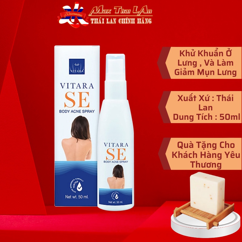 Dung Dịch Xịt Mụn Lưng Vitara 50ml Thái Lan Chính Hãng