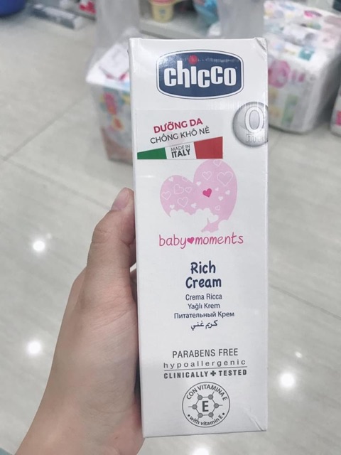 Kem dưỡng ẩm chicco Rich Cream