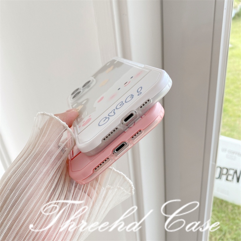 Ốp Điện Thoại Dẻo Họa Tiết Gấu &amp; Ngôi Sao Kèm Giá Đỡ 2 Trong 1 Cho iPhone 13 12 11 Pro Max SE2020 X XR Xs Max 7 8 Plus