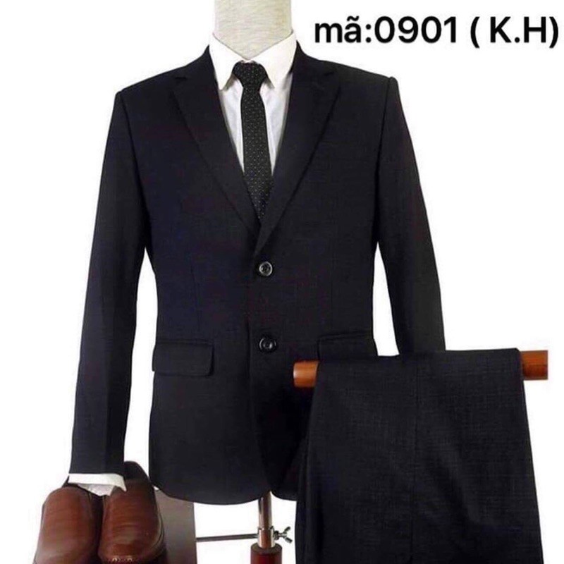 Bộ Vest Comple Nam Trung Niên tối màu hàng chuẩn đẹp Shop của Nhung