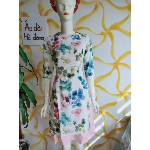 Áo dài cách tân liền váy