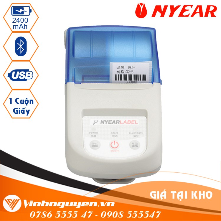 Máy in mã vạch Nyear NP100L [Không dây - Cầm Tay] | BigBuy360 - bigbuy360.vn